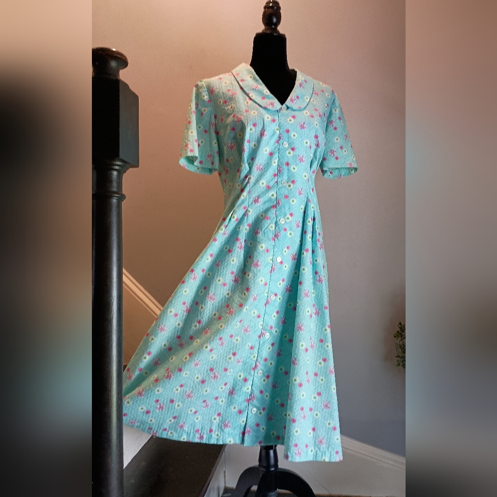 Tru Vintage 50s Lightweight Dress Sz L